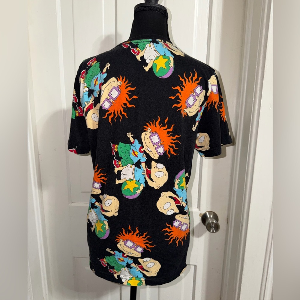 Women's size medium Black T-Shirt‎ with Colorful rugrats design - Picture 3 of 6